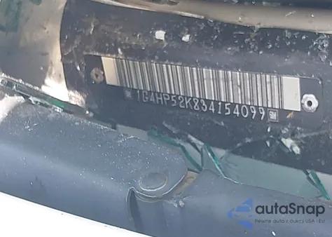 2003 Buick Lesabre Custom из США, поврежденный, VIN 1G4HP52K834154099